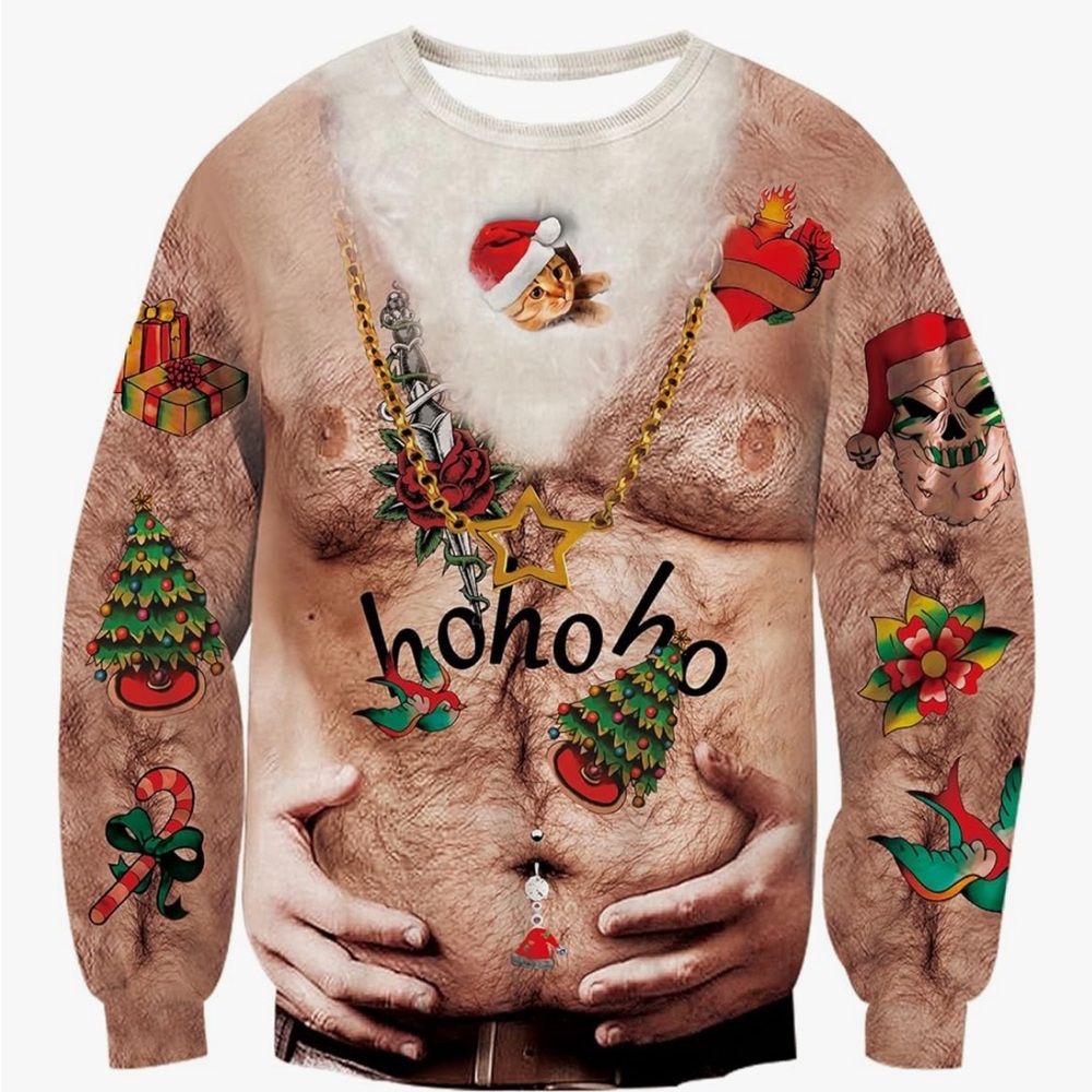 Santa Claus Novelty Sweatshirt - Multicolor